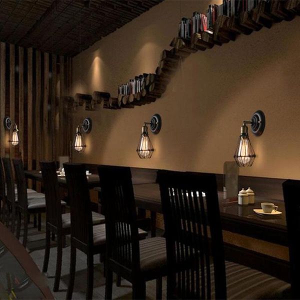 

wall lamps artpad american loft industrial retro lamp ac90v-260v e27 metal led adjustable corridor balcony light for indoor fixtures