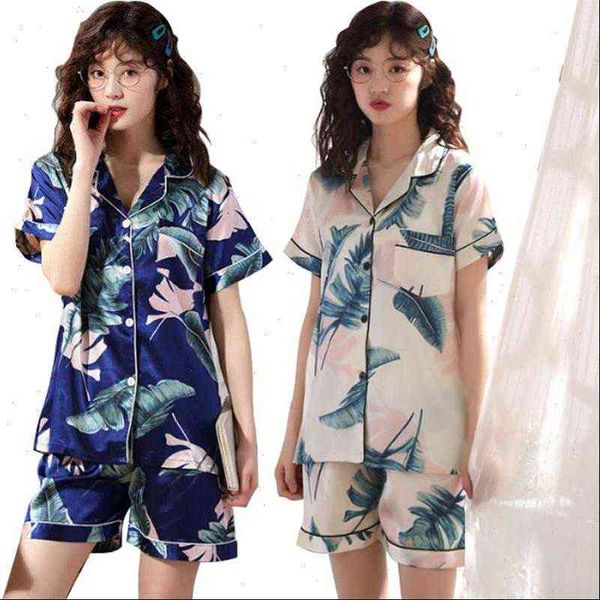 

5xl plus size womens sleepwears satin pyjamas short pajamas set summer sleepwear home clothes silk ladys pijama pizama, Black;red