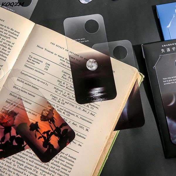 

bookmark 10pcs transparent scenery reading bookmarks book page marker stationery supplies students gift