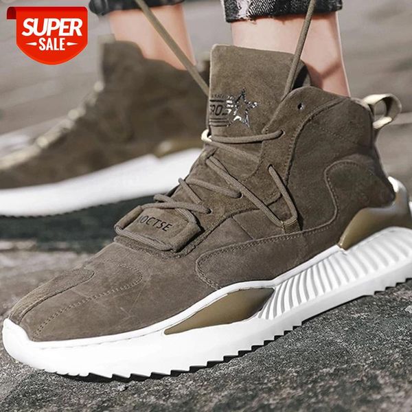 

winter men's fashion sneakers keep warm cold protection man casual shoes lace-up comfortable male high cotton footwears #pq6i