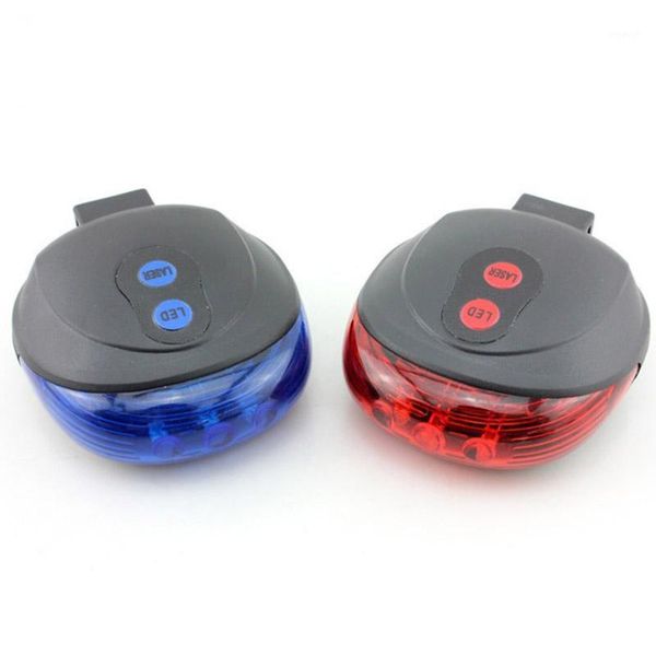 

bike lights waterproof bicycle laser tail light mountain safety warning [round light] boxed1