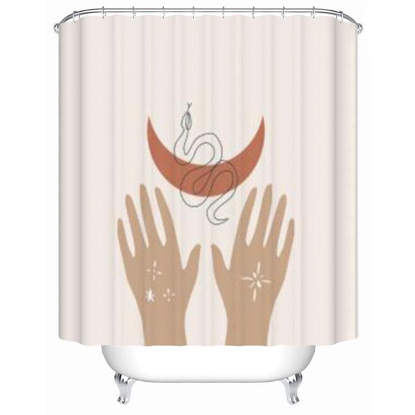 

shower curtains nordic minimalist style curtain morandi color fabric bathroom set with hooks waterproof