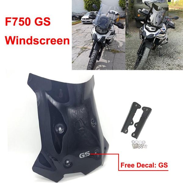

for f750gs f 750 f750 gs 2021 2021 windshield windscreen wind shield screen including mounting bracket kit smoke transparent