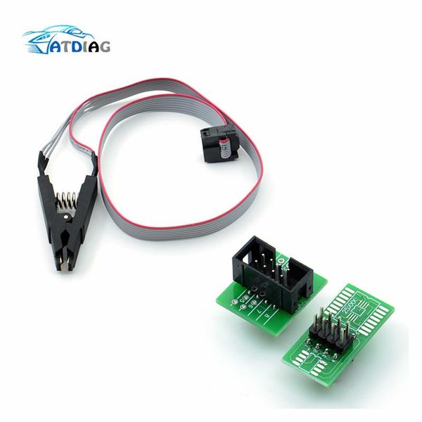 

diagnostic tools est soic8 sop8 test clip for eeprom 93cxx / 25cxx 24cxx in-circuit programming + adapters