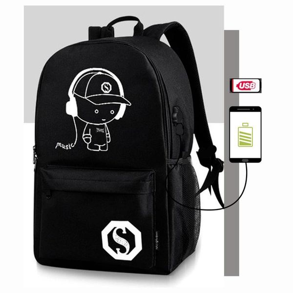 

school bags backpack high boy,backpack for teenager,light-up bag,usb charging bag,waterproof