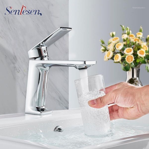 

senlesen basin faucets mixer bathroom water brass with 8 inch plate faucet deck mount torneira sink1