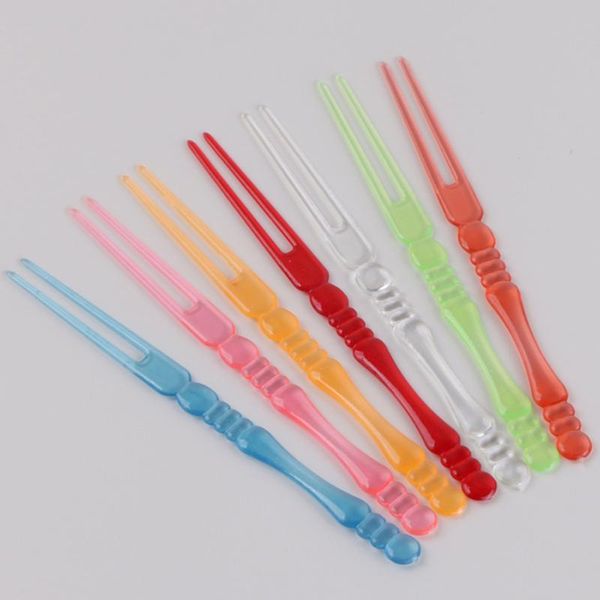 

forks 80 pcs fruit picks disposable cupcake appetizer cocktail party (colorful)