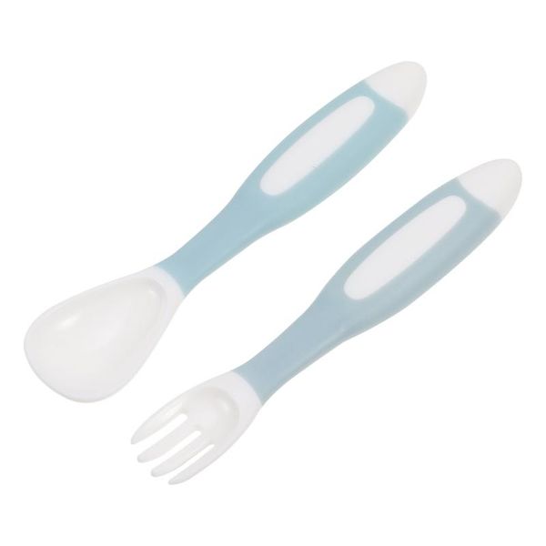 

forks 1 set baby self feeding fork and spoon eating utensils children dinnerware