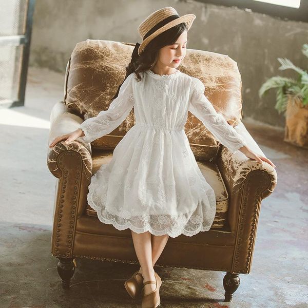 

girl's dresses girls clothes casual dress spring princess for girl warm kids long sleeve 2t-14t, Red;yellow
