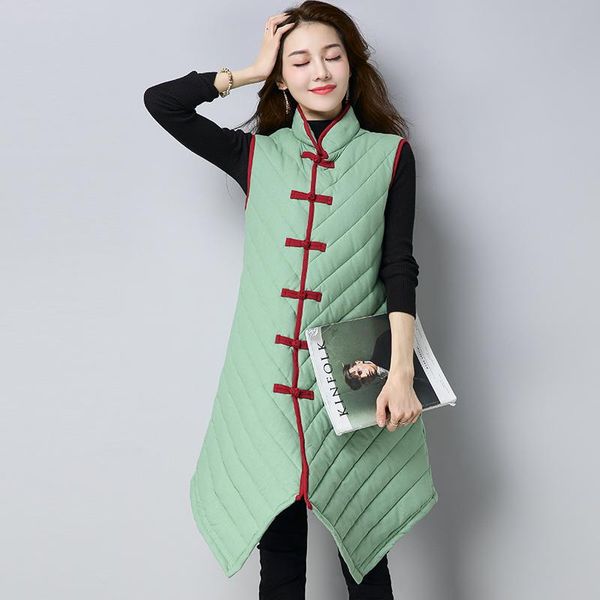 

women's vests 2021 winter fashion clothing plus size standing collar coat loose velvet thickening female cotton vest yzh336, Black;white