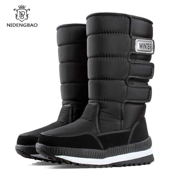 

high snow boots men shoes winter plus velvet super warm cotton shoes man black camouflage big size 39-47 cold-proof boots 210619