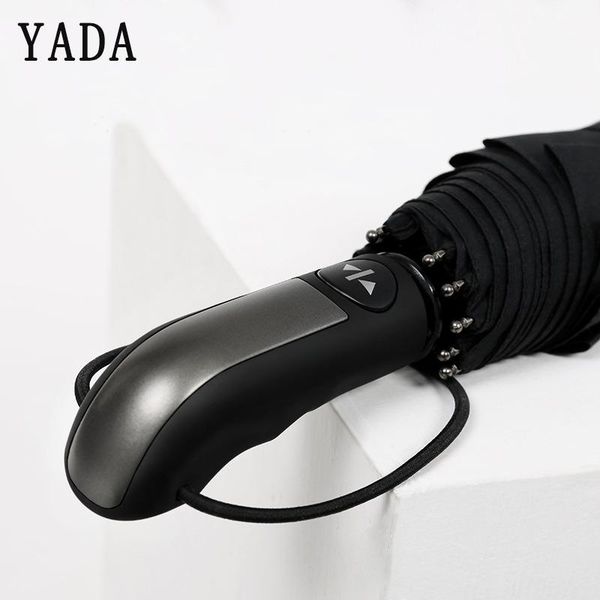 

umbrellas yada 10 bone business automatic umbrella big windproof folding rainy for women men anti-uv auto female yd107