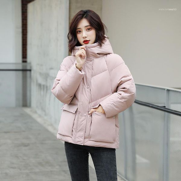 

women's down & parkas fashion hooded jacket white duck woman coat female feminimo de inverno zjt1511, Black