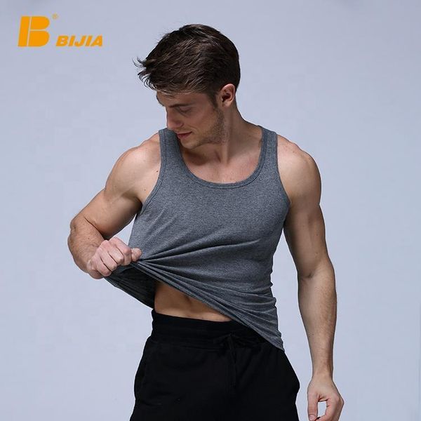 

men' tank low moq sport athletic oversize fitness combed cotton stretch mens gym top, White;black
