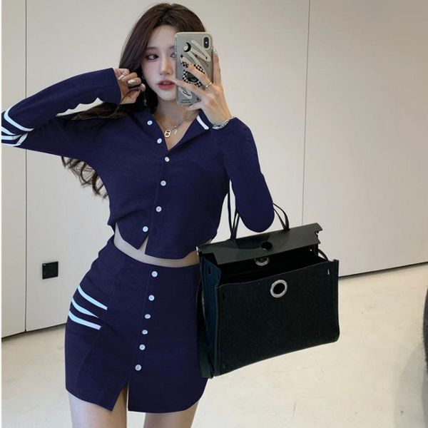 

clothing sets long sleeve sailor blue sweater jk college style spring autumn tibetan plaid skirt set japonais korean costume, White