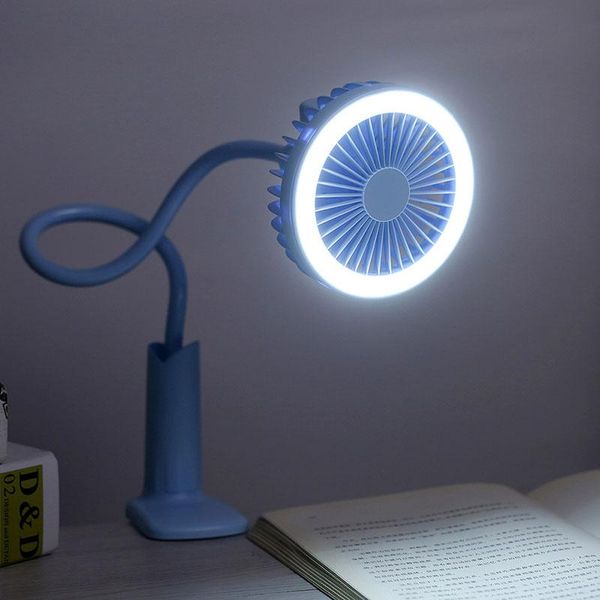

electric fans mini portable fan usb charging clip shower desk lamp two-speed multi-angle adjustment for baby stroller