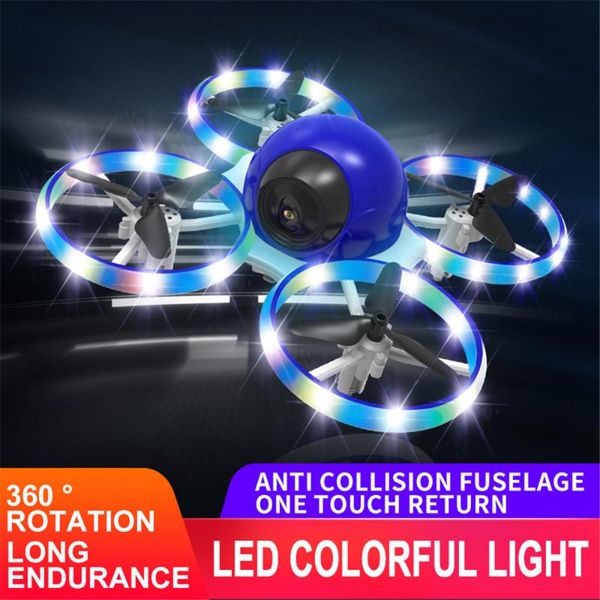 

drones led colorful mini rc drone helicopter quadrocopter remote sensing gesture aircraft ufo hand control altitude hold kids