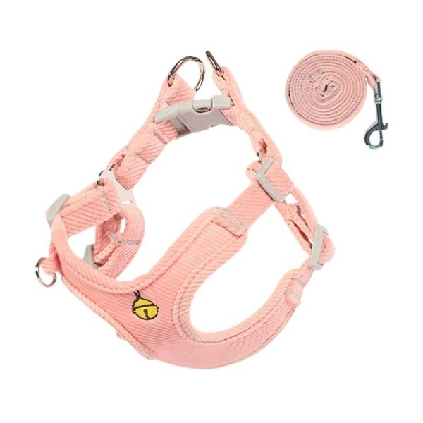 

dog collars & leashes pet harness leash set adjustable no pulling vest durable heavy duty padded with pp cotton outdoor walking