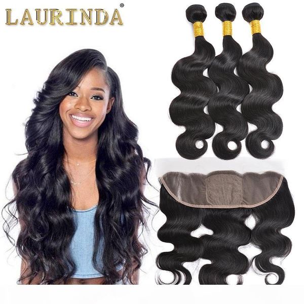 

9a mink brazilian hair with closure human hair body wave with full lace frontals ear to ear lace frontal closure with bundles, Black;brown