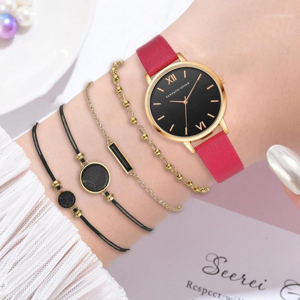 

wristwatches ladies watch fashion leather band analog quartz wristwatch with bracelet relogio masculino + watches women clock gift, Slivery;brown