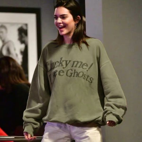 

letter print oversized sweatshirt women casual loose autumn pullover cotton sweat shirt fashion korean streetwear, White
