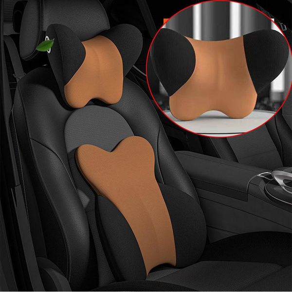 

seat cushions car headrest lumbar support neck pillow backrest cervical cushion protectionauto part