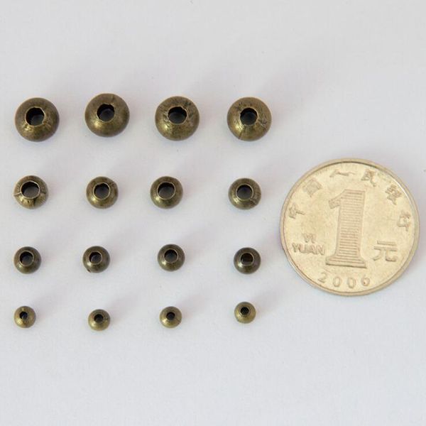 

bronze large hole iron spacer bead 4/5/6/8mm diy jewelry accessory beads dadwz032 spacers, Bronze;silver