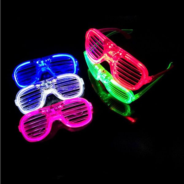 

party decoration useful light up shutter stlye luminous glasses led shades wedding carnival halloween nightclub cosplay supplies