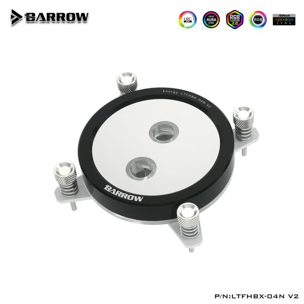 

fans & coolings barrow cpu water block use for intel lga 2011 2066 x99 x299 acrylic + copper radiator rgb 5v gnd to 3pin hearder in motherbo