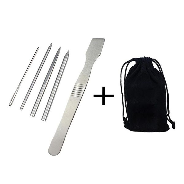 

outdoor gadgets paracord stitching needles set stainless steel portable lacing smoothing tool for bracelet laces strings diy tools