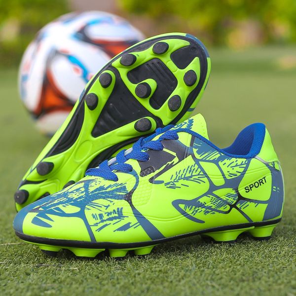 

2019 new indoor turf soccer shoes mens high ankle football boots boys soccer cleats shoes boys kids training futsal sneakers