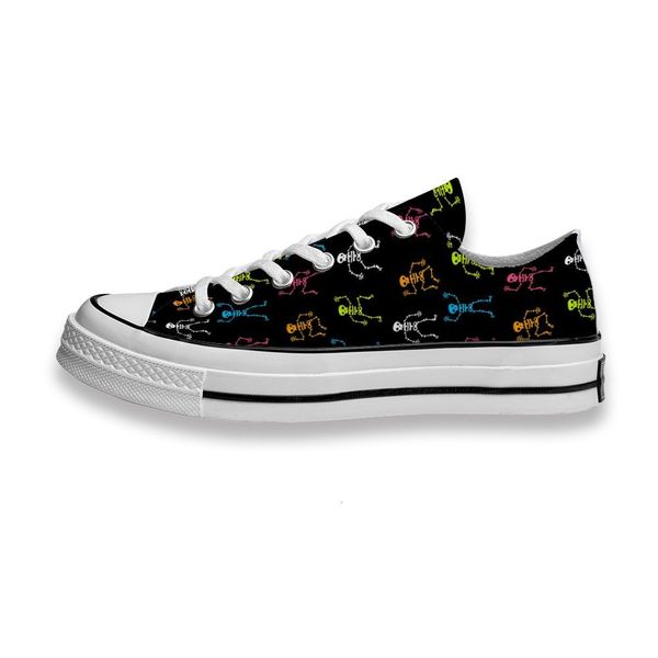 

custom printed sho skeletons skull dance wallpaper sneakers low mens womens skateboard sport footwear diy trainers canvas casual