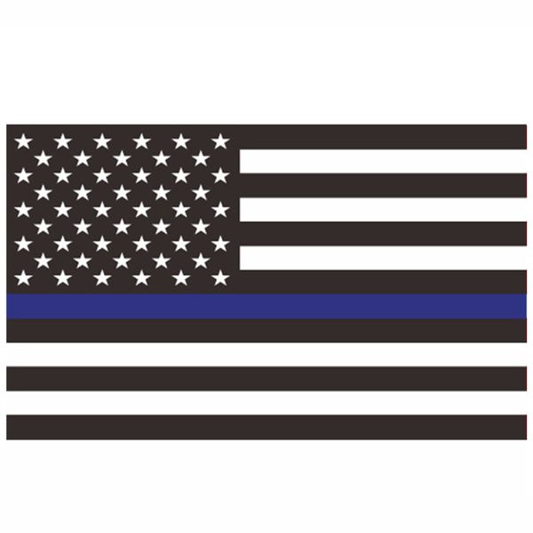 

us stock wholesale 90*150cm law enforcement officers usa us american police thin blue line 3x5fts flag 50 v2