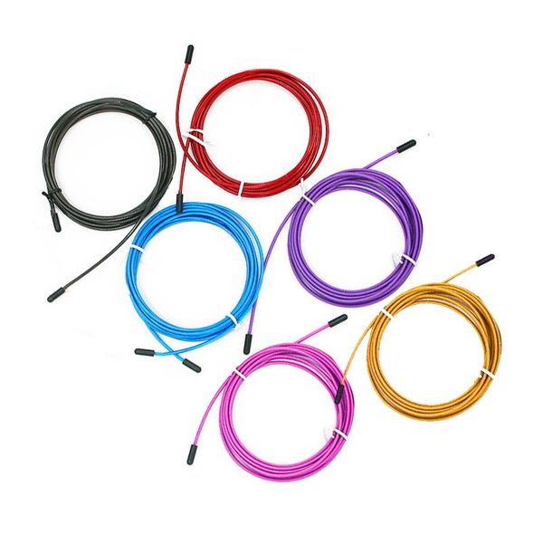 jump ropes 2.8m steel wire for fitness crossfit spare rope replaceable cable metal speed skipping accessories
