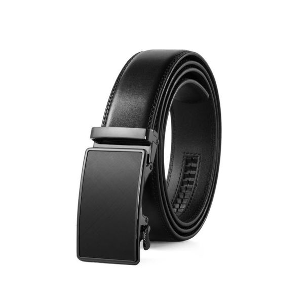 

belts automatic buckle belt, men's leather leisure and business belt, Black;brown
