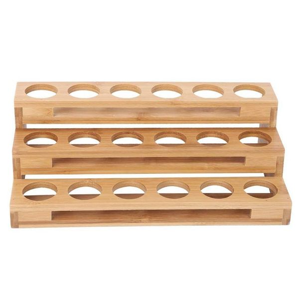 

hooks & rails 35mm essential oil storage holder bottle display 18 grids organizer box 30ml