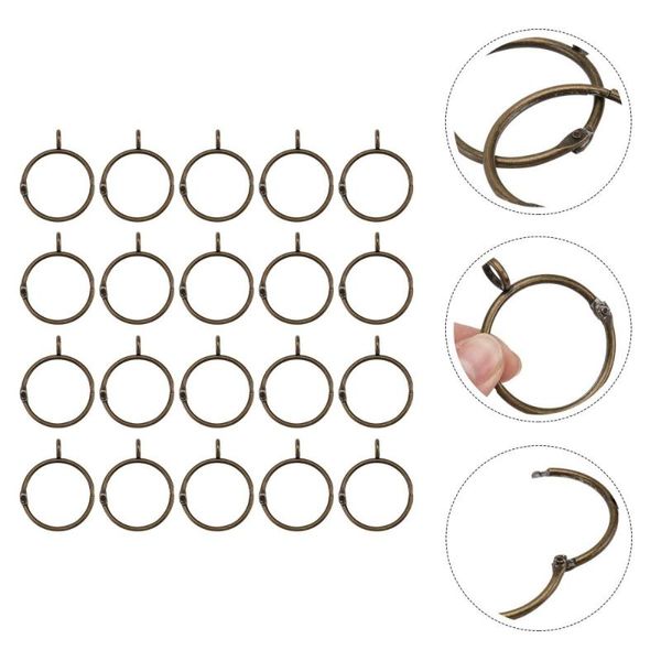 

other home decor 20pcs household curtain iron circles practical bathroom