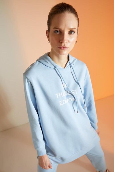 

ethnic clothing defacto spring woman knitted letter printed hooded sweat tunic female casual fashion -t7668az21sp, Red