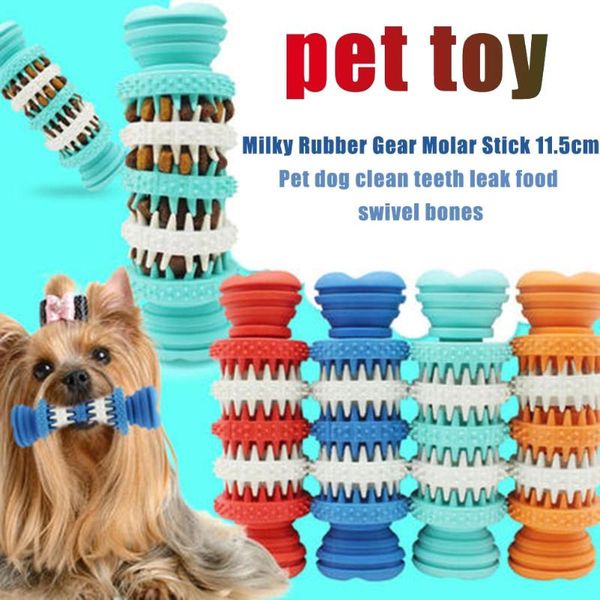 

dog toys & chews molar stick can put rubber gear clean teeth rotation chew stuffs durable b88