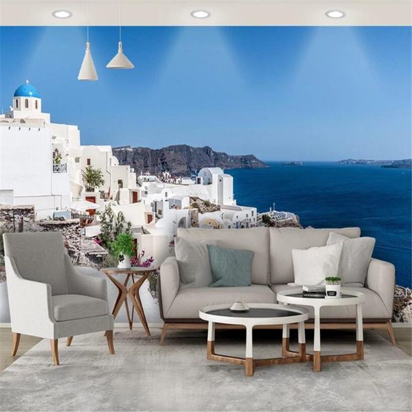 

wallpapers milofi custom large wallpaper mural building romantic landscape sofa background wall decoration painting