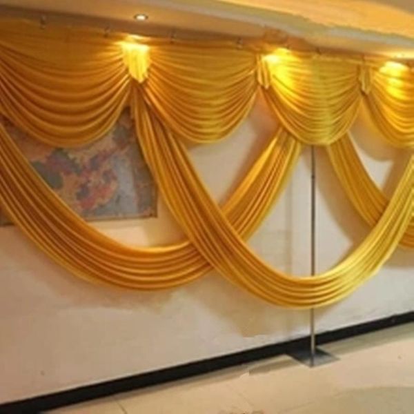 

party decoration 6m wide swags of backdrop valance wedding stylist curtain celebration stage performance background drapes