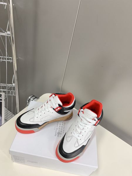 

2022 beautiful womens and mens track new designer sneaker casual designer shoes ~ new great womens and mens shoes designer sneakers eu size, Red;white