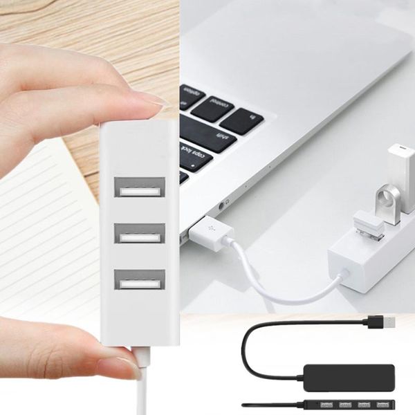 

hubs 4ports white usb 2.0 camera keyboard mouse plug and play docking station micro otg hub