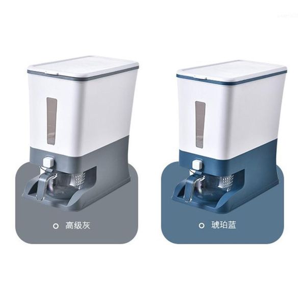 

storage bottles & jars box moisture proof rice cylinder flour sealed barrel kitchen insect