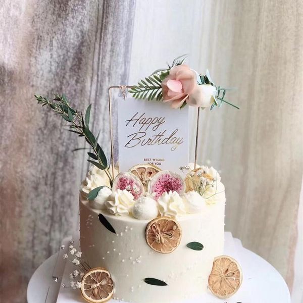 

other festive & party supplies acrylic cake ers insert iron art bronzing baking decoration ins flower beautiful wedding brthday dessert