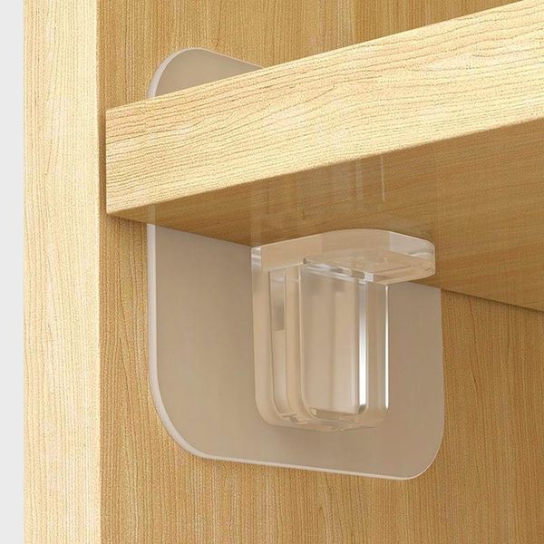 

hooks & rails 4/8pcs adhesive shelf support pegs drill nail instead holders closet cabinet clips wall hangers rack