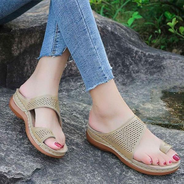 

slippers women clip toe flat female breathable flip flops fashion casual solid outdoor ladies beach slides plus size 2021 summer, Black
