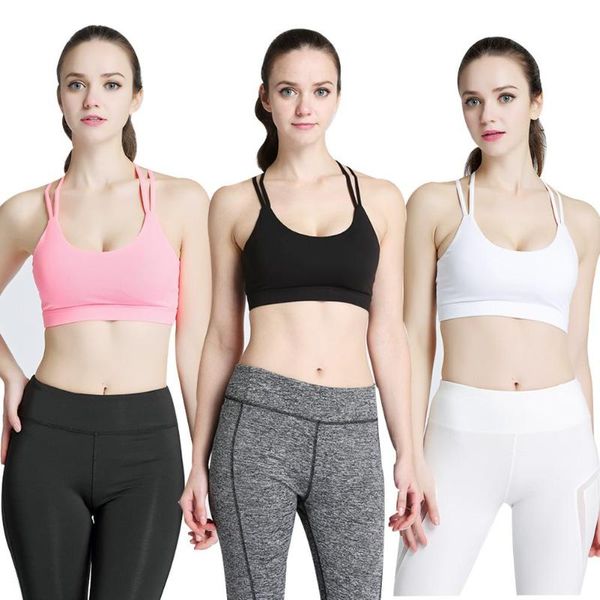 

gym clothing european and american fashion fitness work out sports brabreathable quick drying yoga underwear, White;black