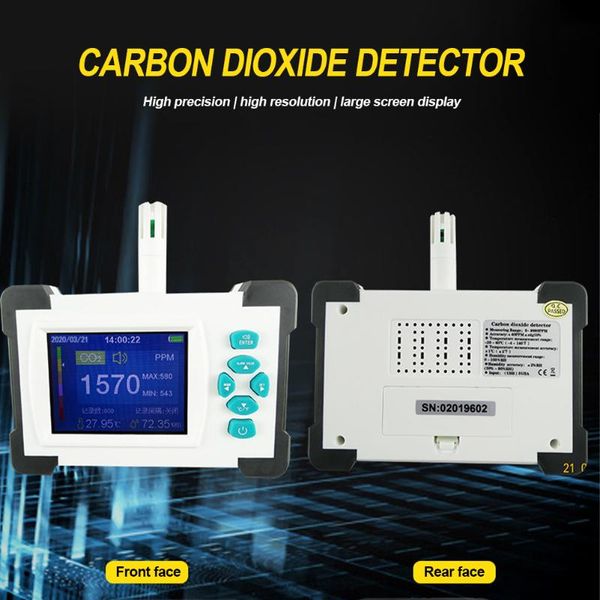 

co2 tester analyzer tool portable carbon dioxide co2 detector infrared sensor detecting for carbon dioxide air quality detector