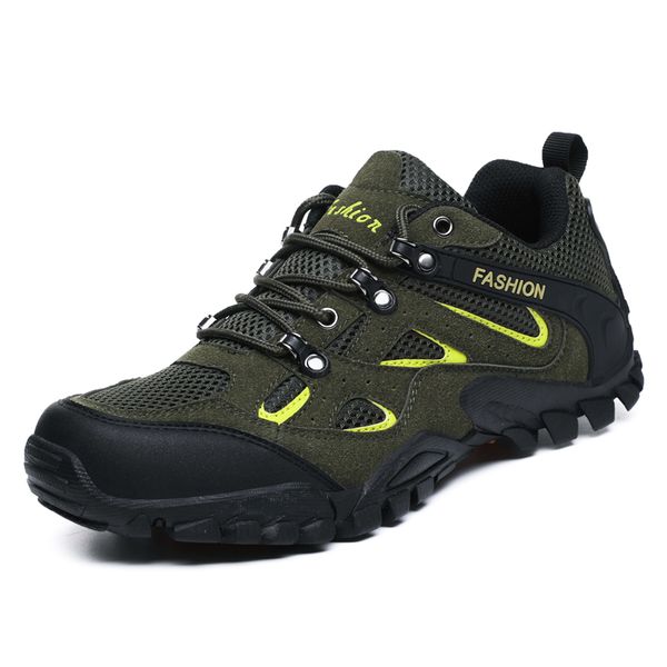 

new men comfortable sneakers waterproof shoes hiking shoes leather sneakers man hiking boots anti-skid outdoor sports shoes